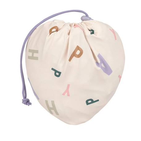 Tablier imperméable manches longues enfants - happy fruits lilac Mauve 4 - vertbaudet enfant 