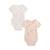 Lot de 2 bodies bébé manches courtes ouverture croisée louison Rose 2 - vertbaudet enfant 