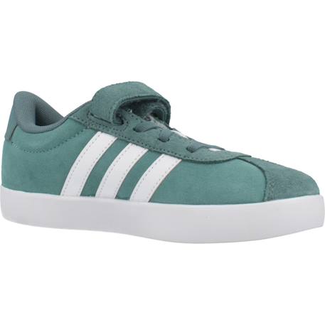 Baskets garçon en cuir à lacets court Vert azcepo 5 - vertbaudet enfant 