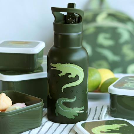 Gourde isotherme crocodiles (350 ml) Vert 4 - vertbaudet enfant 