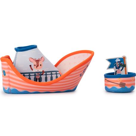 Jouet de bain bateau de pirate jack Rouge, bleu, gris 3 - vertbaudet enfant 