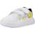 Baskets garçon à scratch motif Blanc white 4 - vertbaudet enfant 
