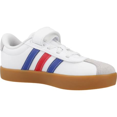 Baskets garçon en cuir à scratch court Blanc white 5 - vertbaudet enfant 