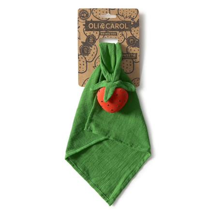Maxi doudou - anneau de dentition - sweetie la fraise Rouge 3 - vertbaudet enfant 