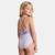 Maillot de bain 2 pièces avec jupe motifs la reine des neiges Mauve 4 - vertbaudet enfant 