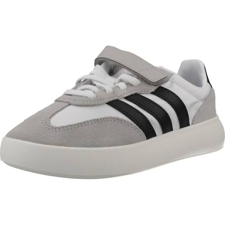 Baskets garçon en cuir à lacets urbain Gris white 4 - vertbaudet enfant 