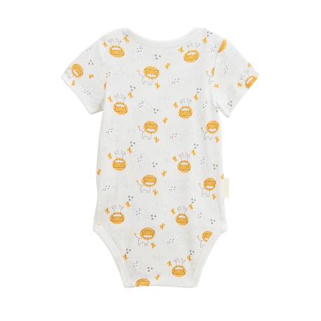 Lot de 2 bodies bébé manches courtes ouverture croisée elio Bleu 5 - vertbaudet enfant 