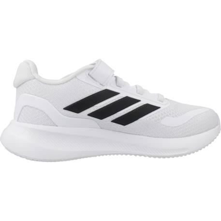 Baskets garçon en textile à lacets running Blanc white 1 - vertbaudet enfant 