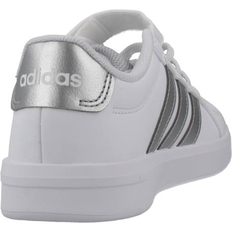Baskets garçon en textile à scratch court classique Blanc white 3 - vertbaudet enfant 
