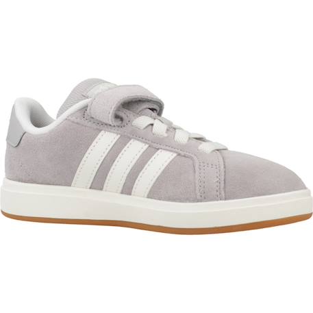 Baskets garçon en cuir à scratch rétro Gris grey 5 - vertbaudet enfant 