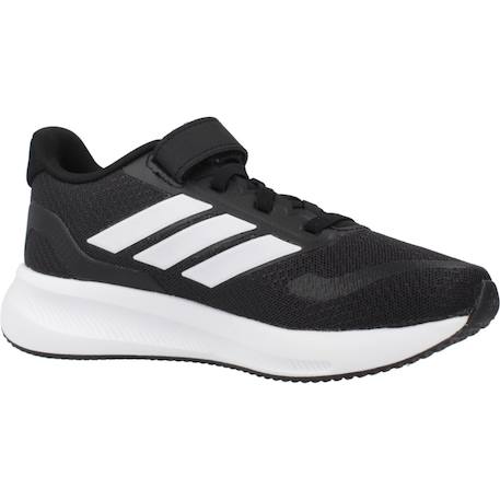 Baskets garçon en textile à lacets running Noir black 5 - vertbaudet enfant 