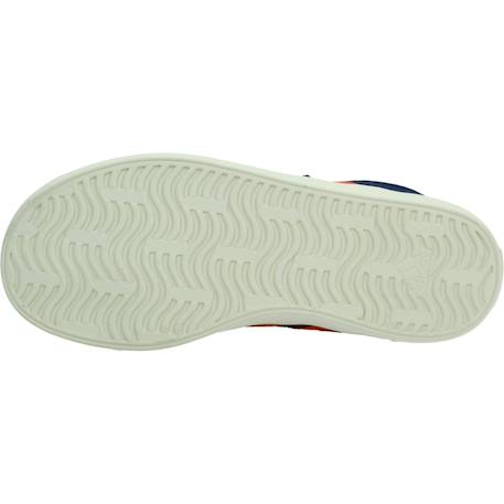 Baskets garçon en cuir à scratch court Bleu blue 6 - vertbaudet enfant 