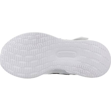 Baskets garçon en textile à lacets running Blanc white 6 - vertbaudet enfant 