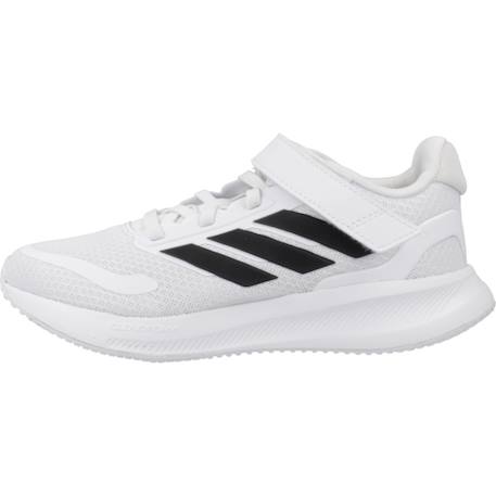 Baskets garçon en textile à lacets running Blanc white 2 - vertbaudet enfant 