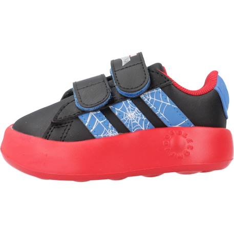 Baskets garçon à scratch motif spider-man Noir black 2 - vertbaudet enfant 