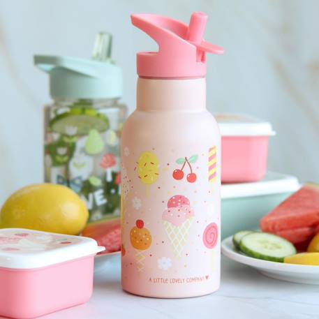 Gourde isotherme crème glacée (350 ml) Rose, blanc, jaune 5 - vertbaudet enfant 