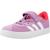 Baskets fille en cuir à scratch court Violet purado 4 - vertbaudet enfant 