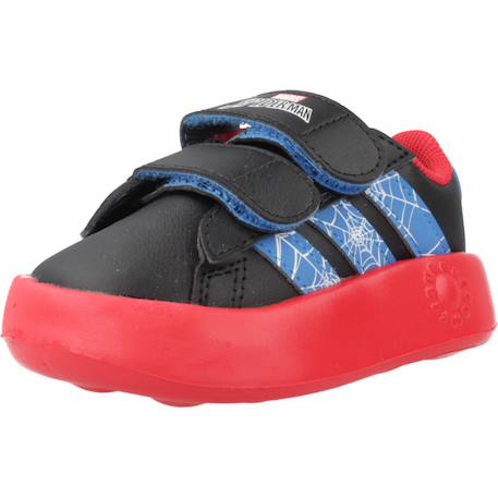 Baskets garçon à scratch motif spider-man Noir black 4 - vertbaudet enfant 