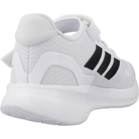 Baskets garçon en textile à lacets running Blanc white 3 - vertbaudet enfant 