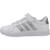 Baskets garçon en textile à scratch court classique Blanc white 2 - vertbaudet enfant 
