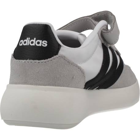 Baskets garçon en cuir à lacets urbain Gris white 3 - vertbaudet enfant 