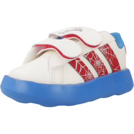 Baskets garçon à scratch motif spider-man Blanc white 4 - vertbaudet enfant 
