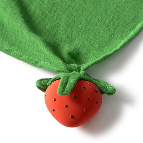 Maxi doudou - anneau de dentition - sweetie la fraise Rouge 5 - vertbaudet enfant 