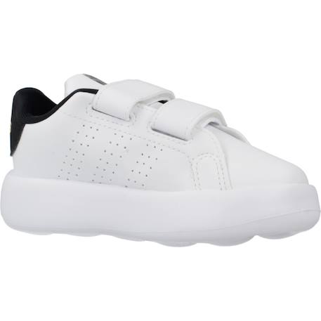 Baskets garçon à scratch motif Blanc white 5 - vertbaudet enfant 