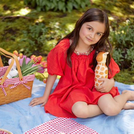 Gourde isotherme bestie girafe (460 ml) Orange, beige, noir 4 - vertbaudet enfant 