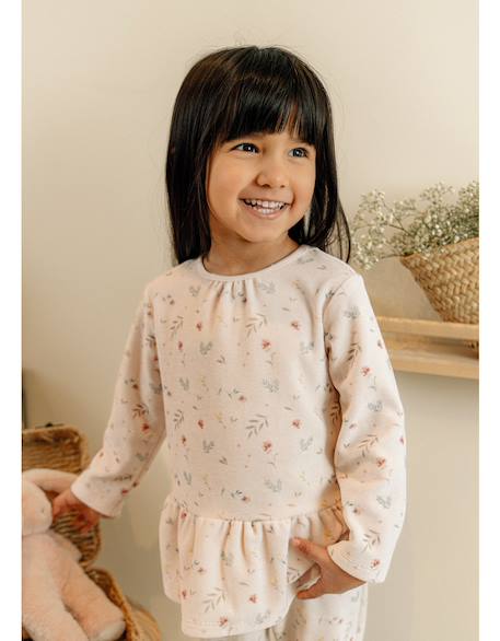 Fille-Pyjama bébé velours imprimé