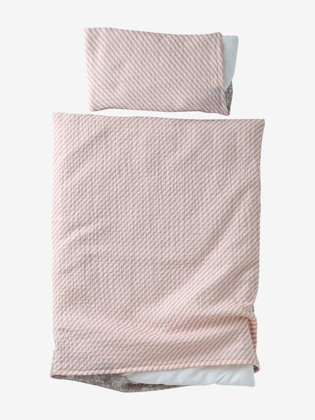 Couette + oreiller poupon en gaze de coton Fleurette+Marguerite+Retro Flower 4 - vertbaudet enfant 