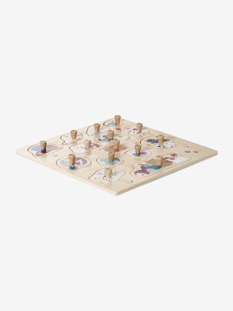 Puzzle boutons animaux en bois FSC® Big Family 1 - vertbaudet enfant 