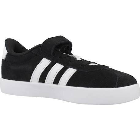 Baskets garçon en cuir à scratch court Noir 5 - vertbaudet enfant 
