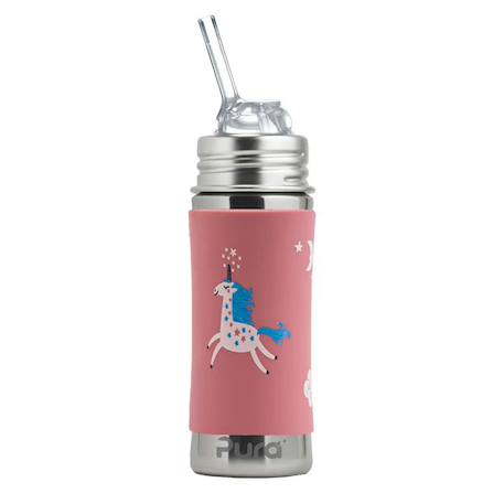 Gourde en inox 325 ml - licorne Multi-coloured 1 - vertbaudet enfant 