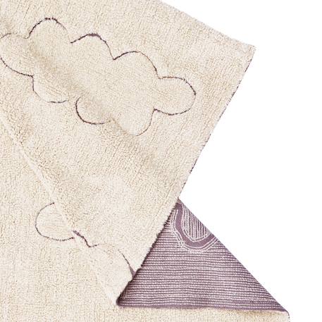 Tapis enfant lavable en coton rugcycled clouds Naturel, fil rugcycled 5 - vertbaudet enfant 