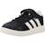 Baskets garçon en cuir à scratch rétro Noir black 4 - vertbaudet enfant 