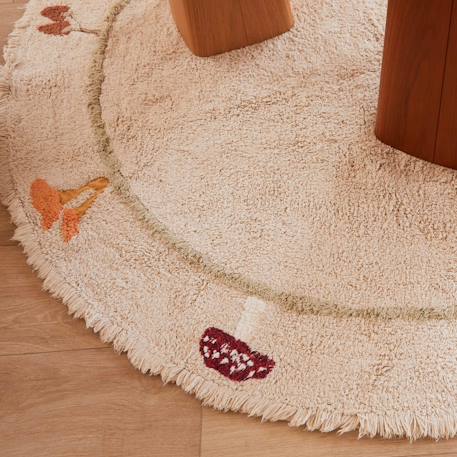 Tapis enfant lavable en coton chanterelle Accessoires : vert, rouge, bleu, miel 5 - vertbaudet enfant 