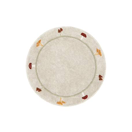 Tapis enfant lavable en coton chanterelle Accessoires : vert, rouge, bleu, miel 2 - vertbaudet enfant 