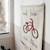 Poche murale suspendue cool kids ride bikes Naturel, gris foncé, rouge foncé 1 - vertbaudet enfant 