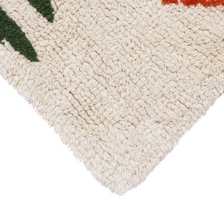 Tapis enfant lavable en coton botanic plants Bleu sauge, bleu vintage+Naturel, vert, moutarde, terracotta+Olive, rose, châtaigne, doré, naturel 3 - vertbaudet enfant 