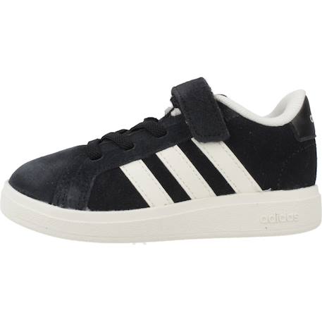 Baskets garçon en cuir à scratch rétro Noir black 2 - vertbaudet enfant 
