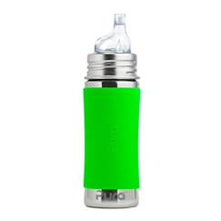 Puériculture-Biberon à bec en inox 325 ml - green