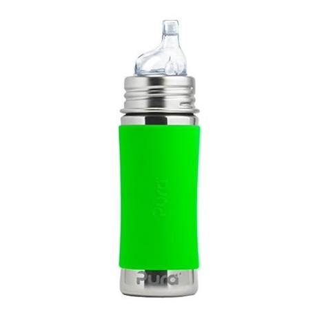 Biberon à bec en inox 325 ml - green Multi-coloured 1 - vertbaudet enfant 