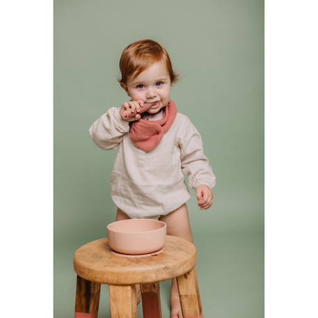 Pré-cuillères d'apprentissage silicone Rose sx+Vert 4 - vertbaudet enfant 
