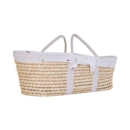 Couffin + habillage jersey Cœurs+Gris 2 - vertbaudet enfant 