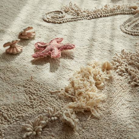 Tapis enfant lavable en coton seabed Naturel, fil rugcycled 1 - vertbaudet enfant 