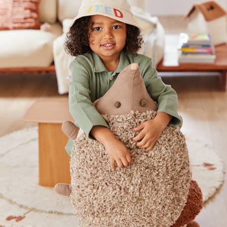 Coussin de sol enfant en coton hedgehog Naturel, marron clair 4 - vertbaudet enfant 