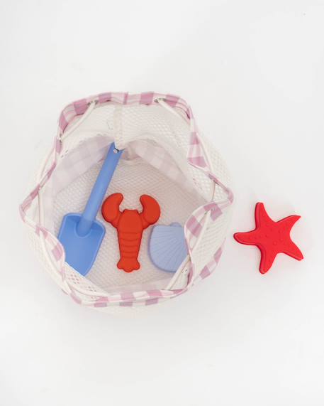 Sac de plage enfant avec filet anti sable Bleu+Rose+Rouge+Violet 21 - vertbaudet enfant 