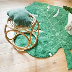 Linge de maison et décoration-Décoration-Coussin tricoté enfant baby leaf