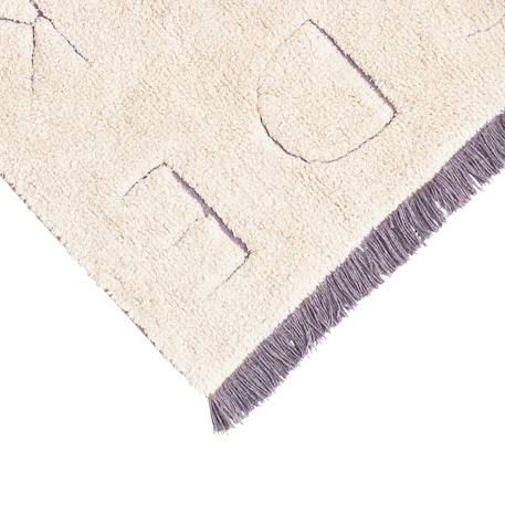 Tapis enfant lavable en coton rugcycled abc Naturel+Naturel, olive 10 - vertbaudet enfant 